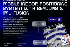 Mobile Indoor Positioning System with Bluetooth Beacons & IMU Fusion